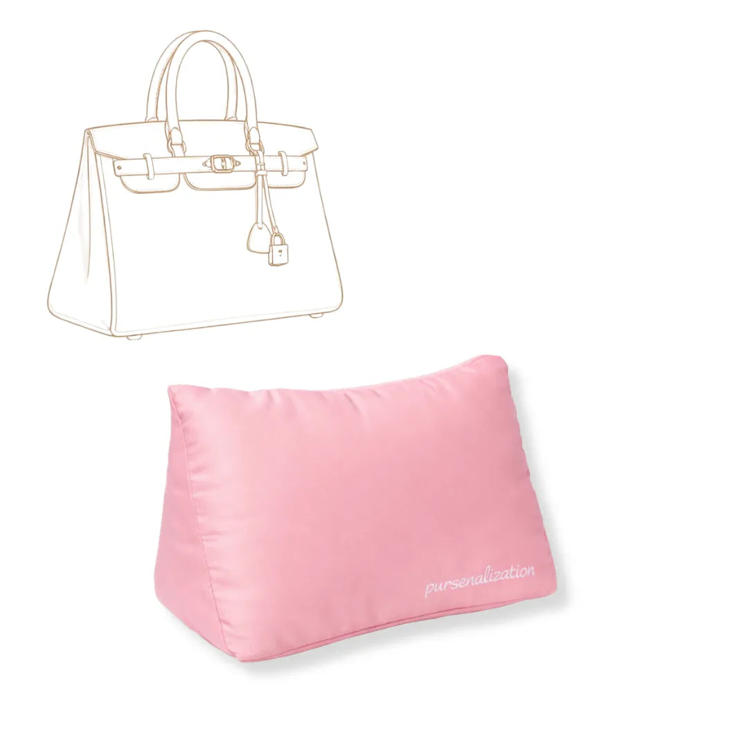 Bag Pillow — Satin & Microfiber Handbag Shaped Support for Birkin