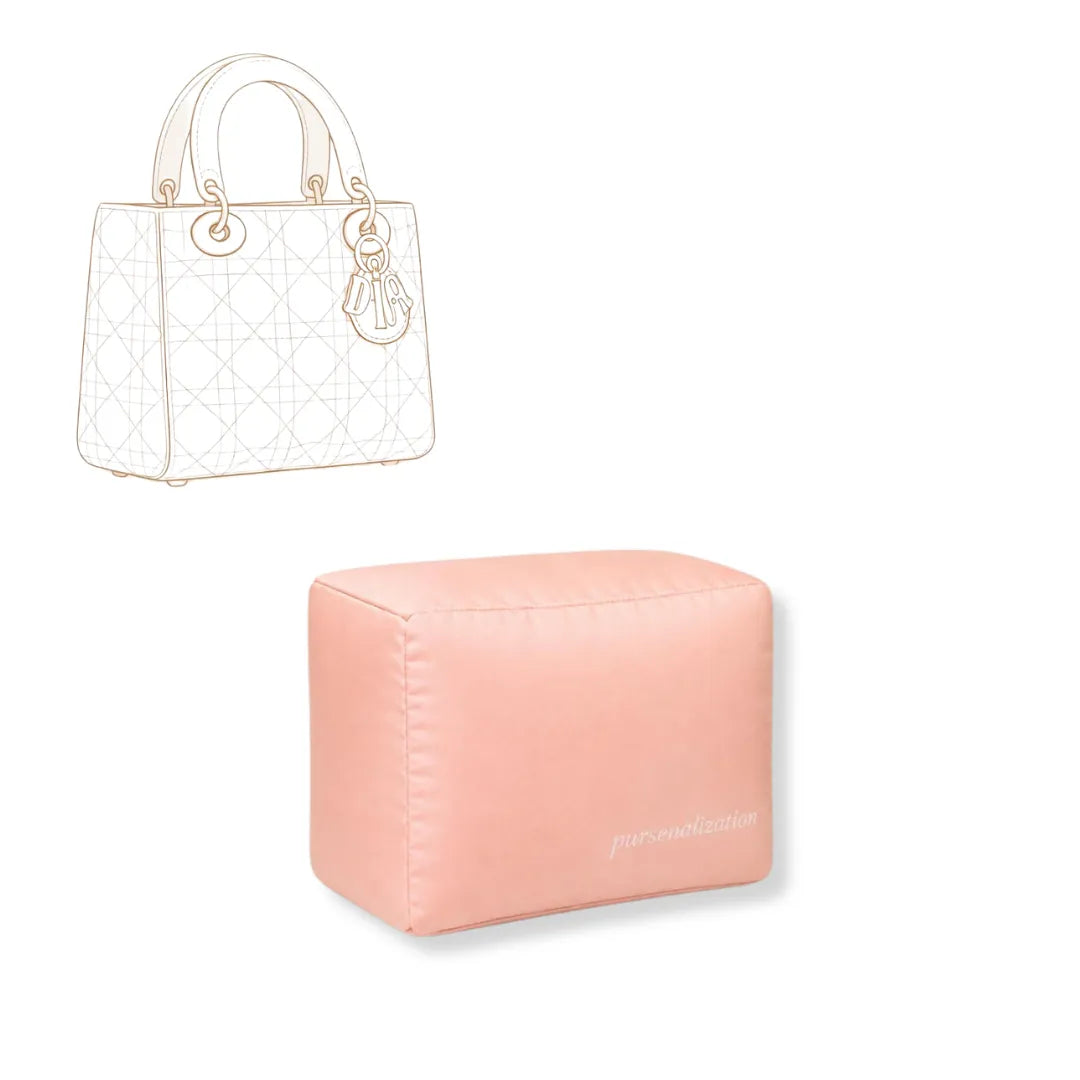 Bag Pillow — Satin & Microfiber Handbag Shaped Support for Lady