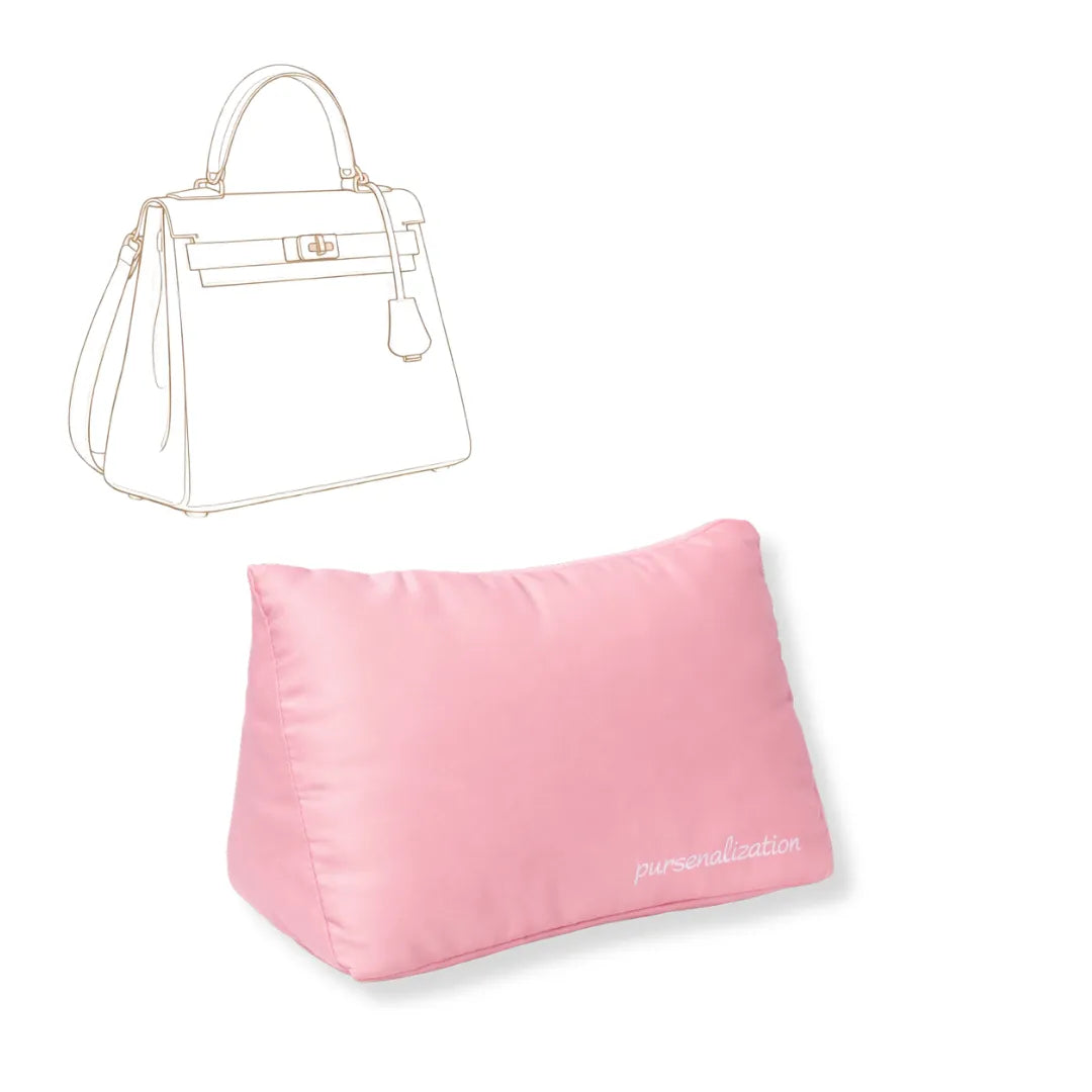 Bag Pillow — Satin & Microfiber Handbag Shaped Support for Kelly
