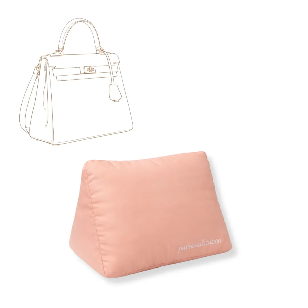 Bag Pillow — Satin & Microfiber Handbag Shaped Support for Kelly