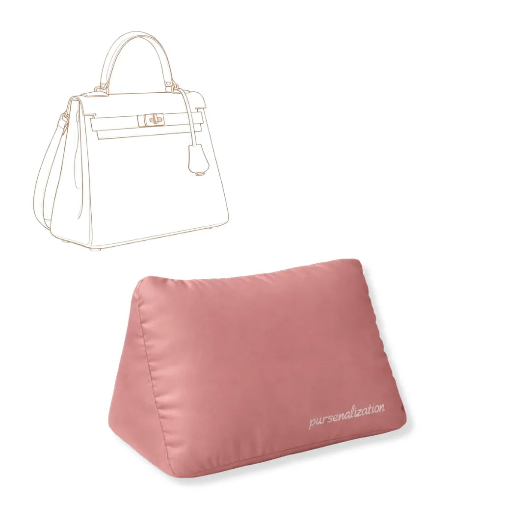 Bag Pillow — Satin & Microfiber Handbag Shaped Support for Kelly