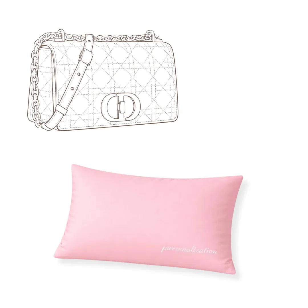 Bag Pillow — Satin & Microfiber Handbag Shaped Support for Caro