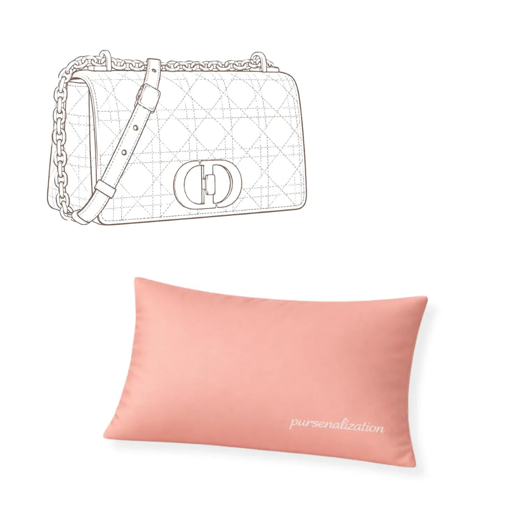Bag Pillow — Satin & Microfiber Handbag Shaped Support for Caro