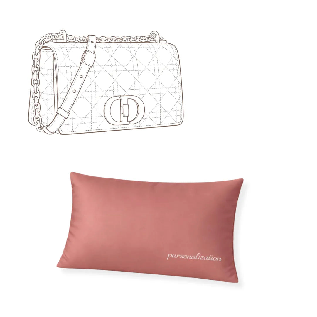 Bag Pillow — Satin & Microfiber Handbag Shaped Support for Caro