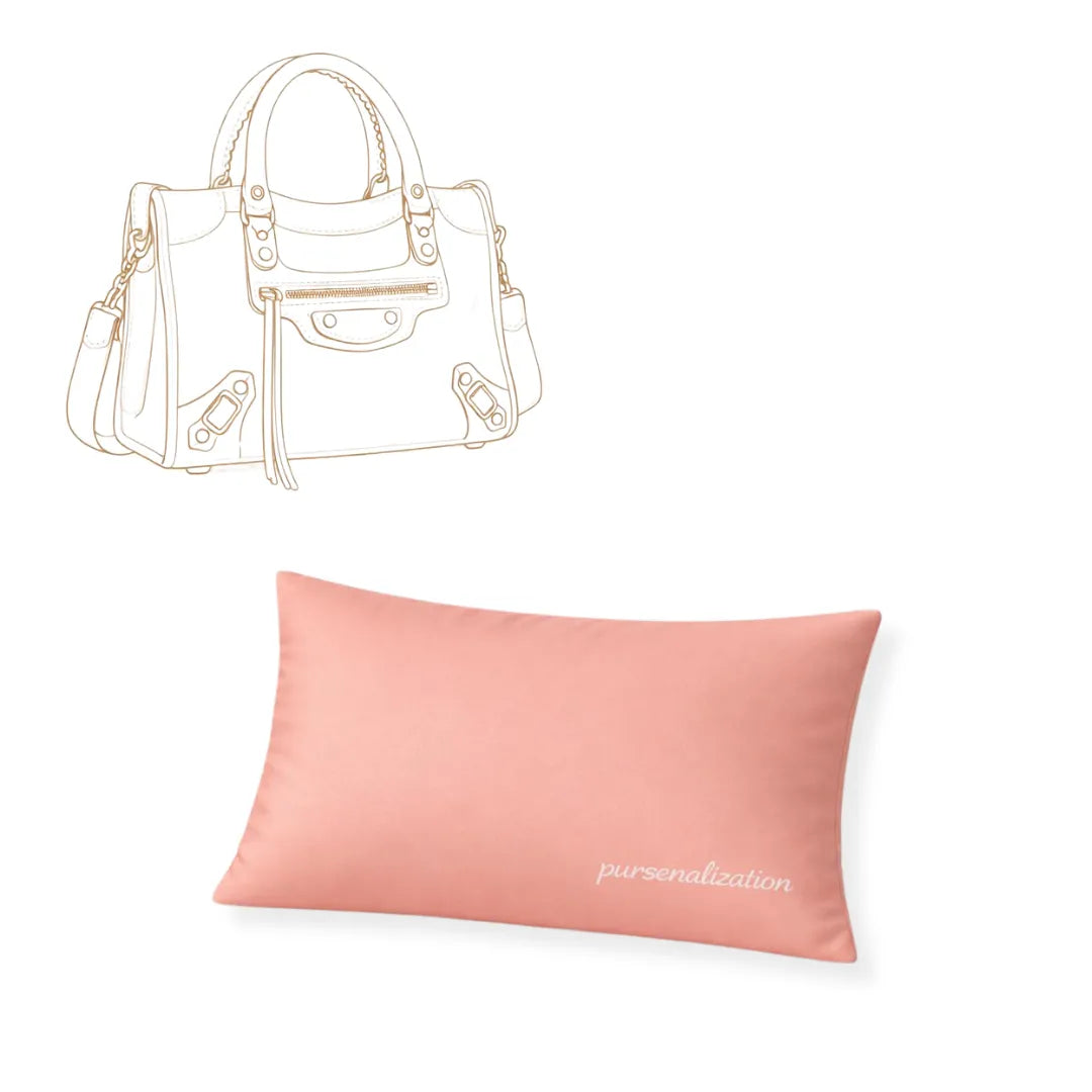 Bag Pillow — Satin & Microfiber Handbag Shaped Support for City