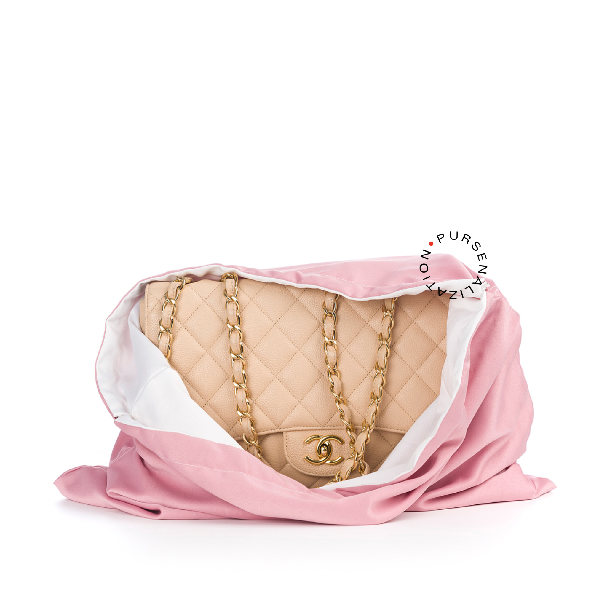Reversible Satin Dust Bag for Luxury Handbags – Soft Protective Cover