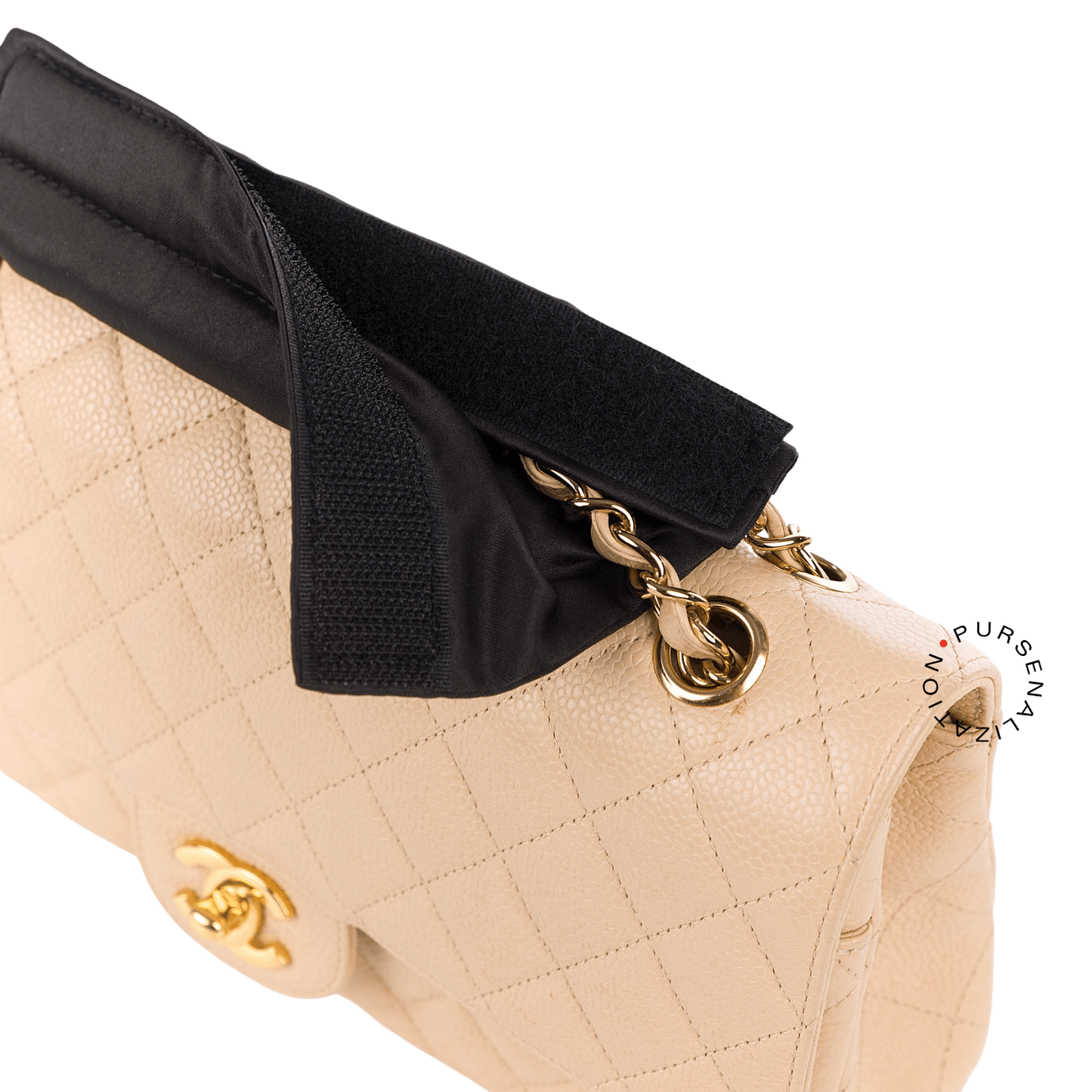 Premium Satin Chain Wrap – Protection for Handbag Handles