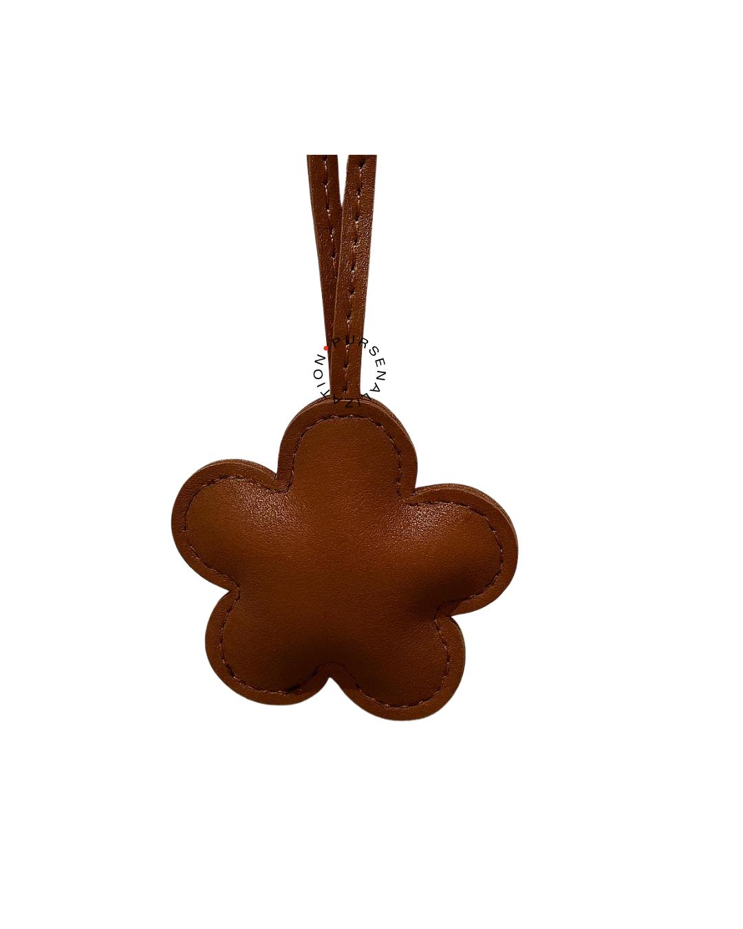 Fleur Leather Charm for Handbags
