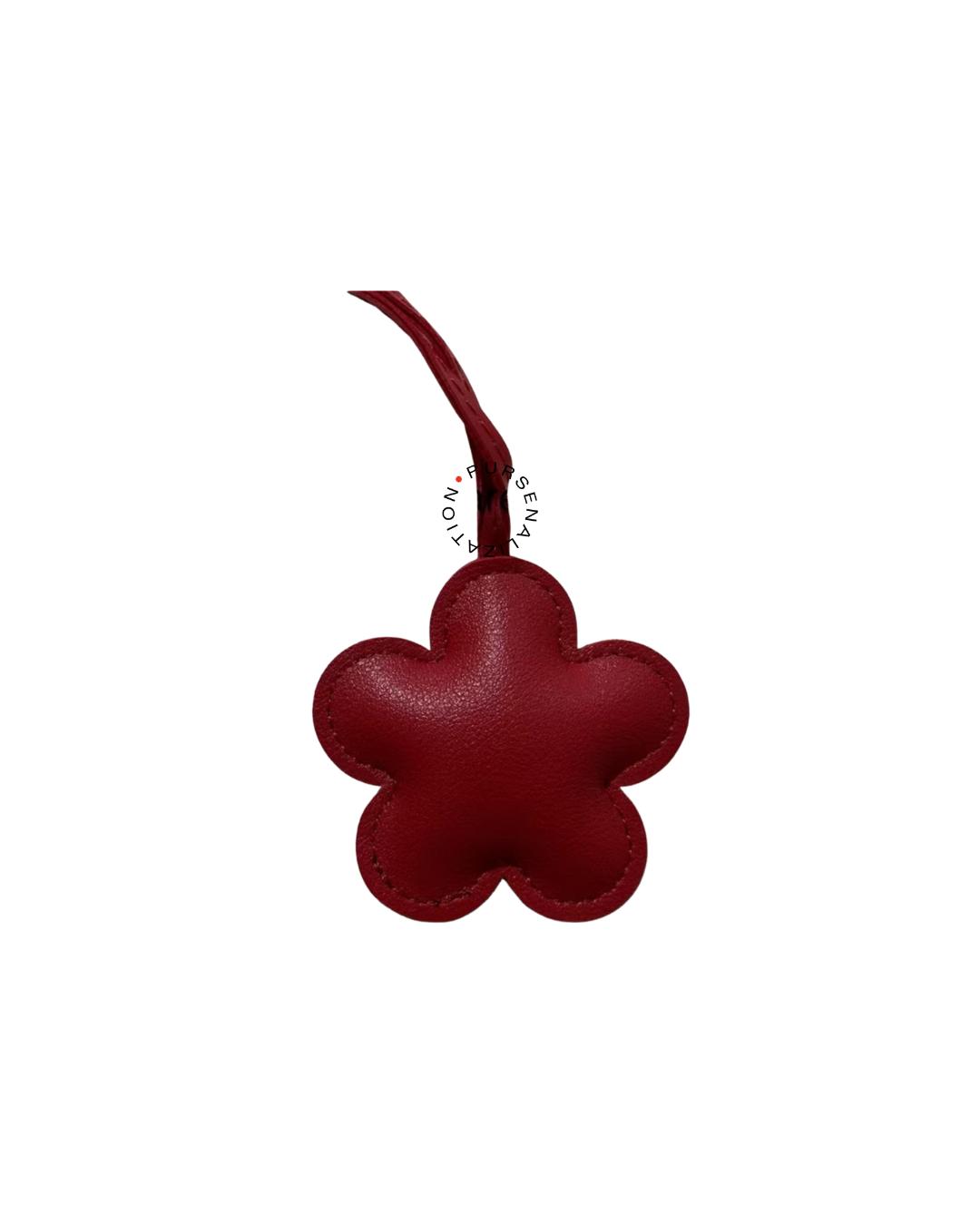 Fleur Leather Charm for Handbags