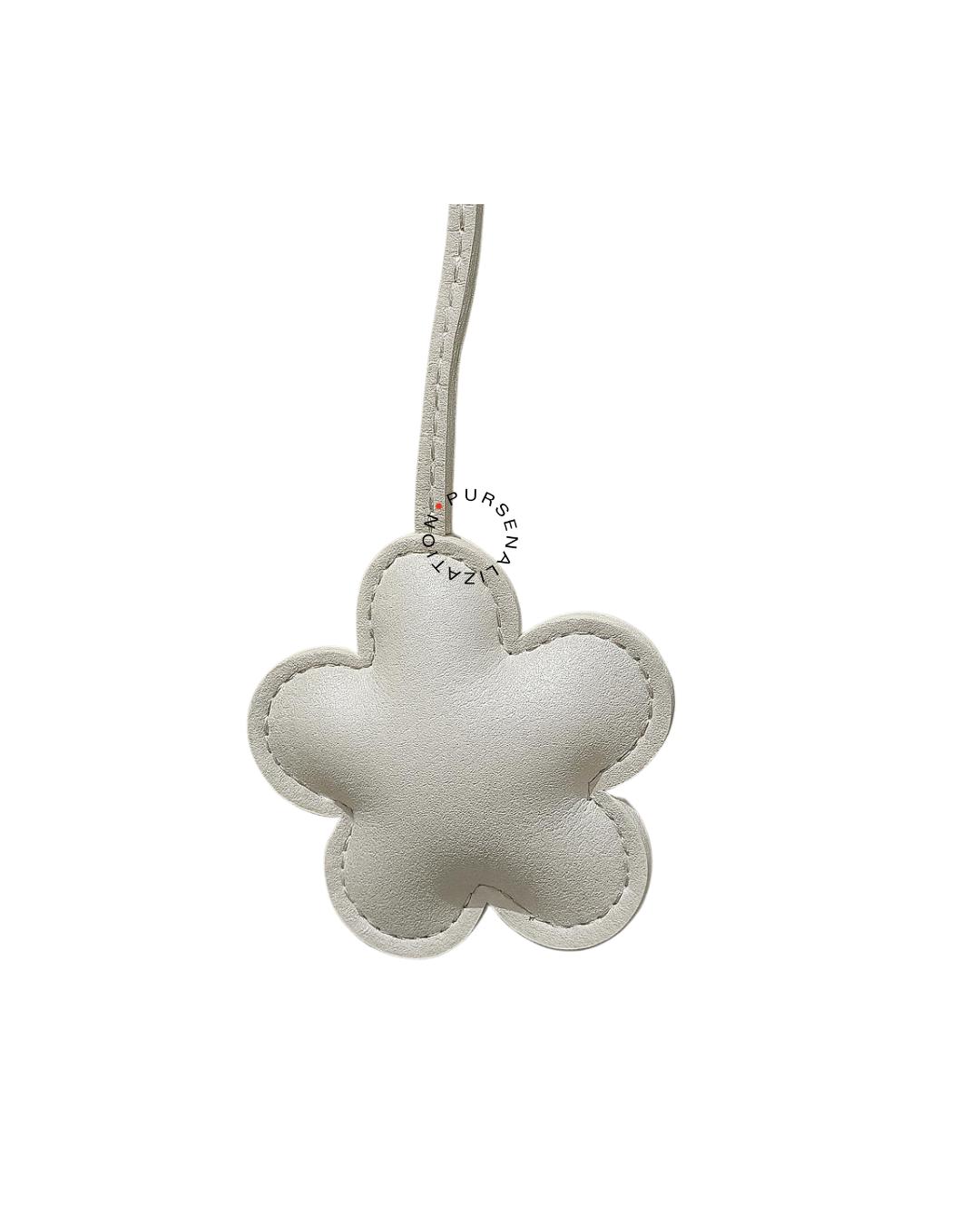 Fleur Leather Charm for Handbags