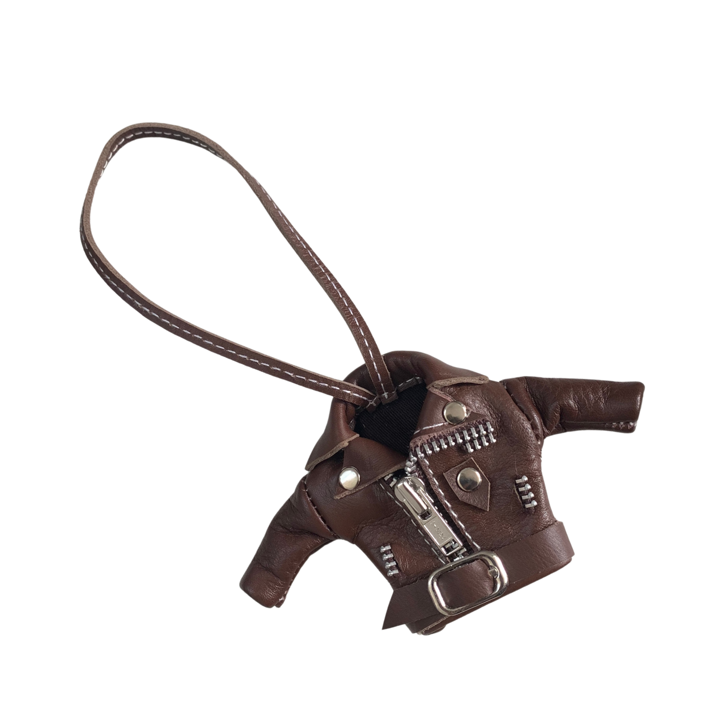 Leather Jacket Bag Charm