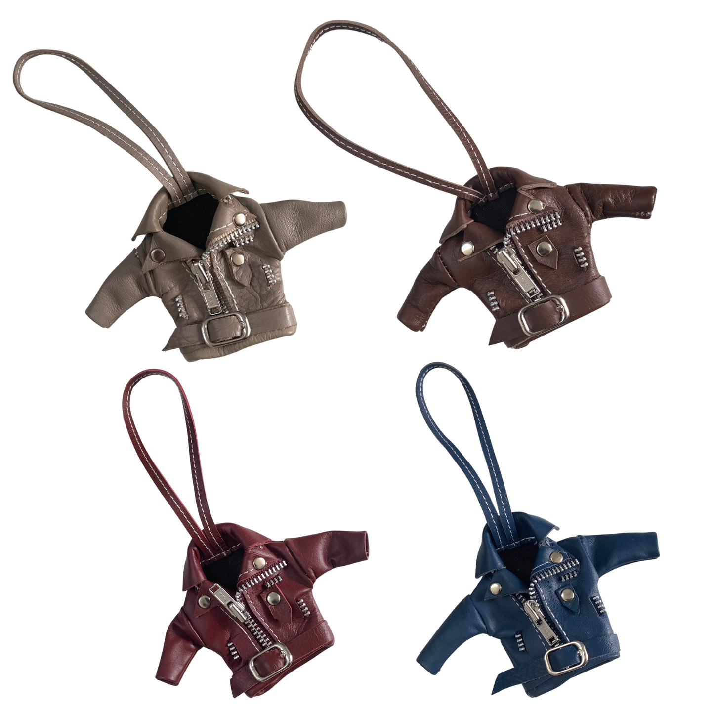 Leather Jacket Bag Charm