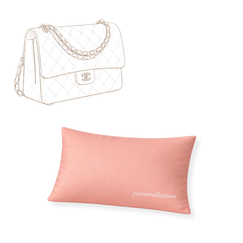 Bag Pillow — Satin & Microfiber Handbag Shaped Support for Classic Flap