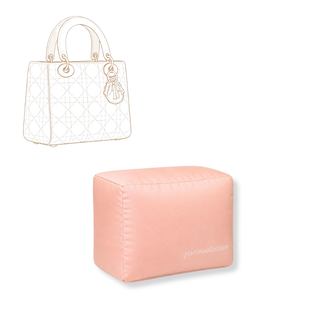 Bag Pillow — Satin & Microfiber Handbag Shaped Support for Lady