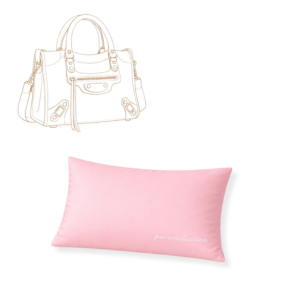 Bag Pillow — Satin & Microfiber Handbag Shaped Support for City
