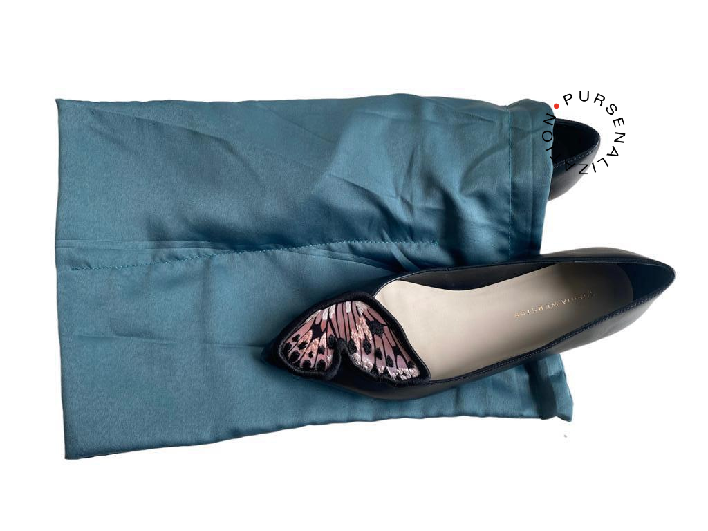 Luxury Satin Dust Bag for Designer Flat Shoes – Protective Pouch with Separate Compartments