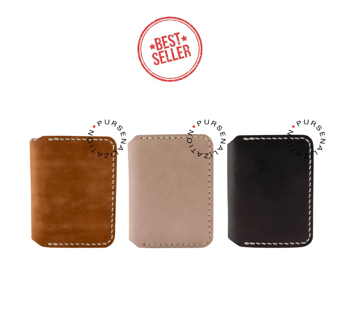 Folded Leather Card Holder