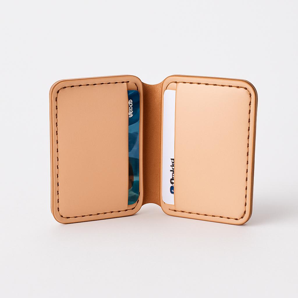 Folded Leather Card Holder